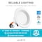 Luxrite 4" LED Recessed Can Lights 5 CCT Selectable 2700K-5000K 10W (60W Equivalent) 750LM Dimmable 4-Pack LR23791-4PK - alternate 3